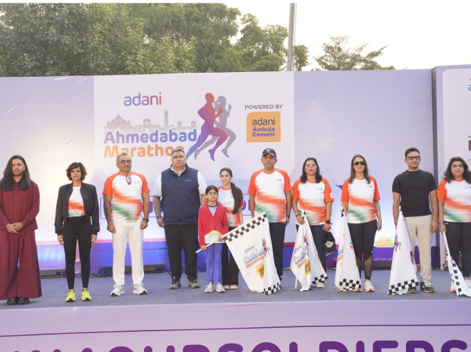 Adani Ahmedabad Marathon 2024 - 5 Km Run Flag Off